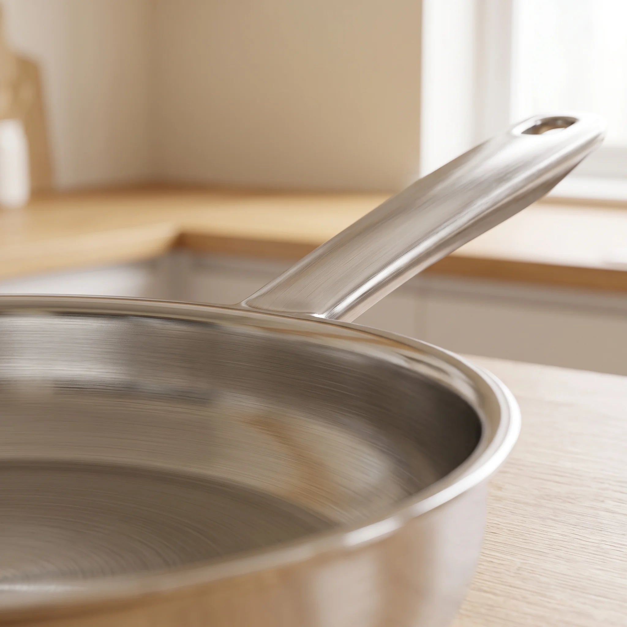 Batterie de cuisine inox 9 pièces, acier trois couches avec couvercles, induction | Marthe