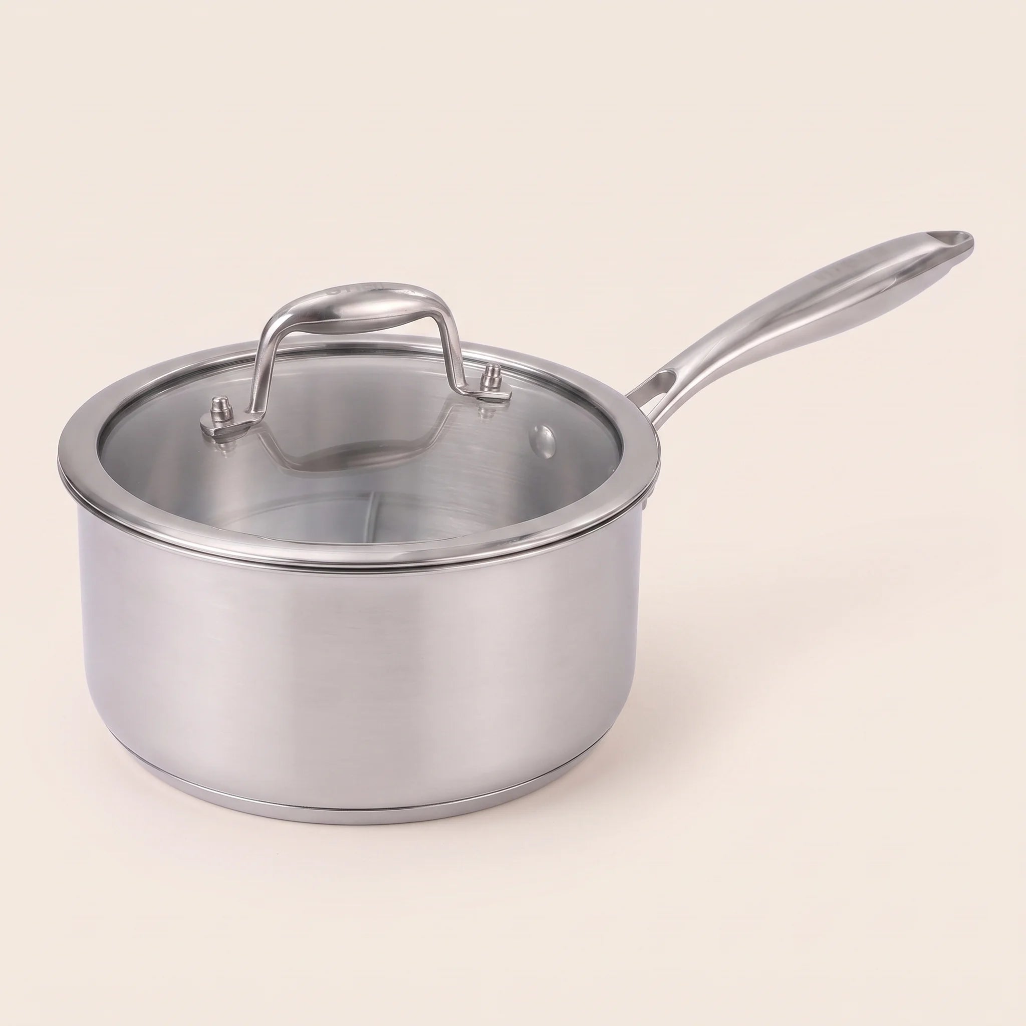Batterie de cuisine inox 11 pièces, acier trois plis, casseroles poêles sauteuse et faitout | Marthe